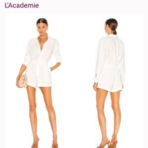 L'Academie Crisp White Romper